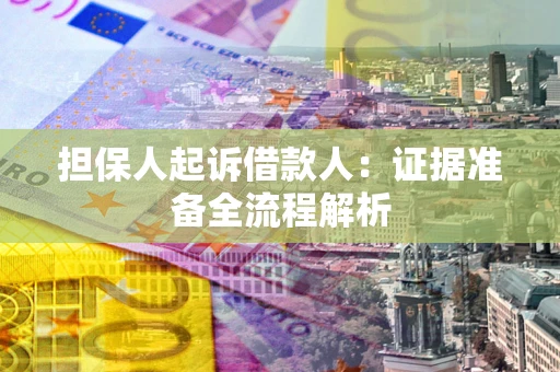北京担保人起诉借款人：证据准备全流程解析