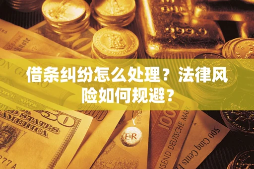 北京借条纠纷怎么处理？法律风险如何规避？