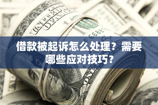 北京借款被起诉怎么处理？需要哪些应对技巧？